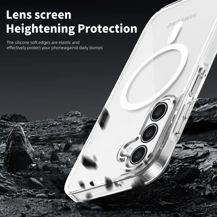 Samsung%20Galaxy%20A16%205G%20Non-Yellowing%20Clear%20Hard%20Polycarbonate%20Transparent%20Back%20Cover%20,Compatible%20with%20MagSafe%20Charging%20-%20Image%204