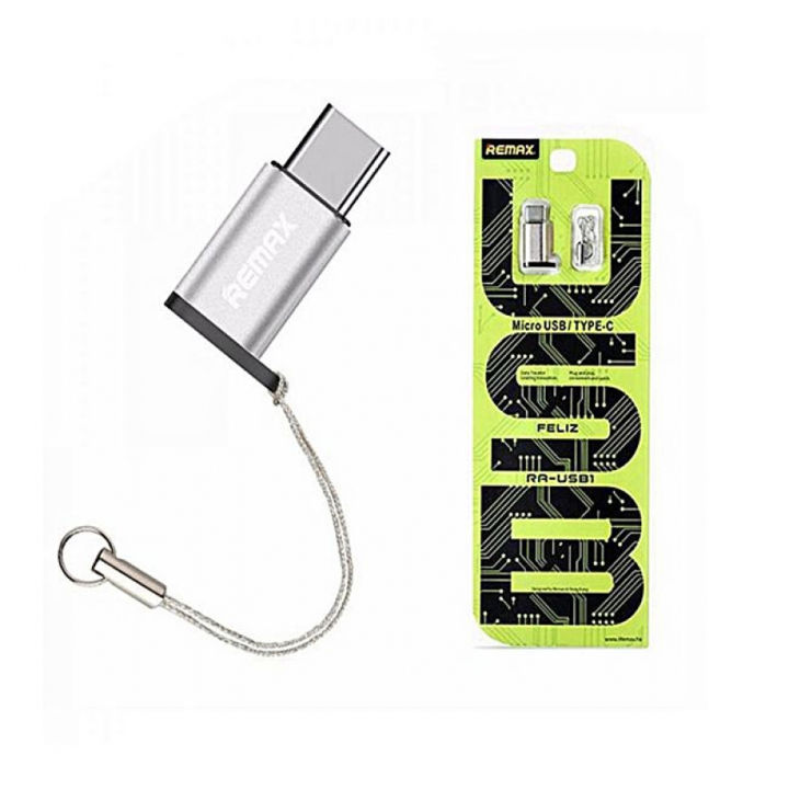 Micro USB to USB Type C Converter Adapter - Multicolour Remax Micro USB ...