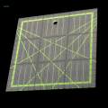 3x1 Piece Plastic Quilting Template Patchwork Tailor Sewing Ruler Square.