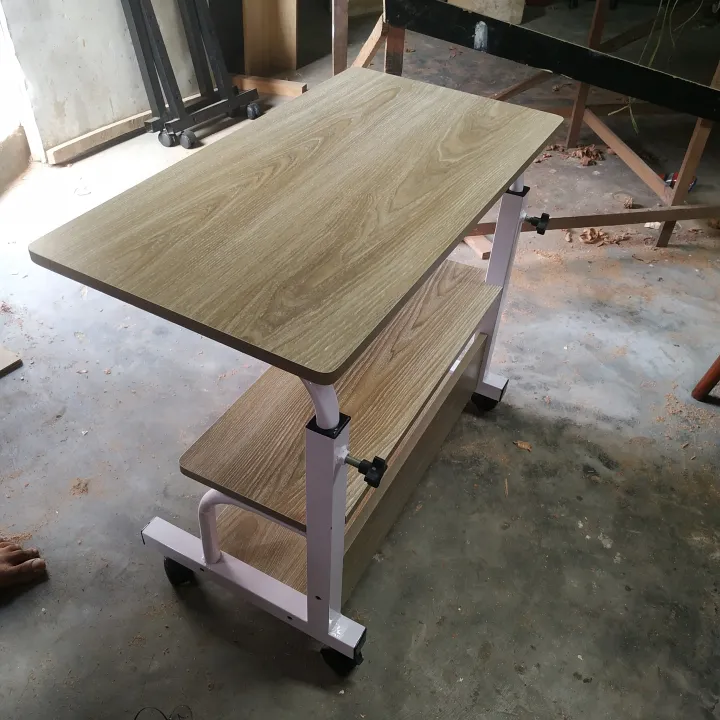 Metal%20%20&%20Laminated%20Board%20Height%20Adjustable%20Table%20(16"x%2024"%20)%20Height%2026"-35'%20adjustable%20-%20Image%202