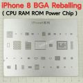 iPhone 8 CPU RAM ROM Repair BGA Mobile Rework Reballing Stencil Template Chip Tools Mesh for iPhone X iPhone 8 iPhone Plus. 