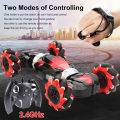 4WD 2.4GHz Remote Control Stunt Car Gesture Induction Twisting Off-Road Cars Vehicle 360 Degree Flip Double Sided Rotating Drift RC Toys With Light & Music - car toy.