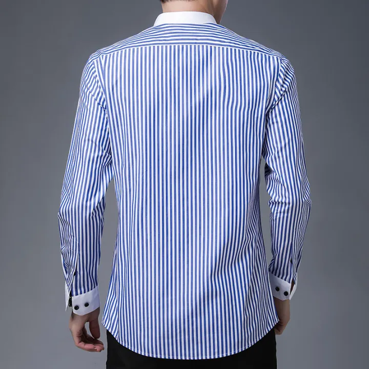 Quality%20all%20cotton%20striped%20long%20sleeved%20shirt,%20versatile%20business%20and%20casual%20men's%20top,%20cardigan%20shirt%20-%20Image%204