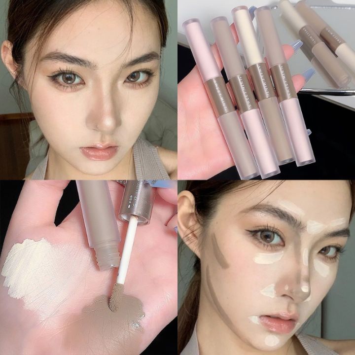 SWEET%20MINT%20Velvet%20V-face%20Shaping%20Concealer%20/%20Grey%20Matte%20Eye%20Shadow%20/%20Waterproof%20and%20Long-lasting%20Highlight%20Stick%20/%20Double%20Headed%20Liquid%20Contouring%20Pen%20/%20Makeup%20Cosmetics%20-%20Image%205