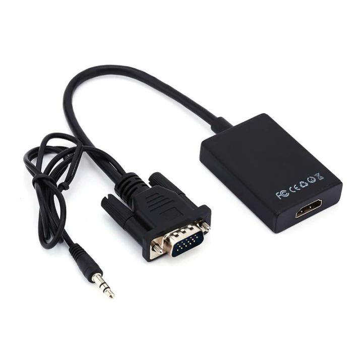 HDMI%20To%20VGA%20Male%20Output%201080P%20HD%20Audio%20TV%20AV%20HDTV%20Video%20Cable%20Converter%20Adapter%20-%20Image%203