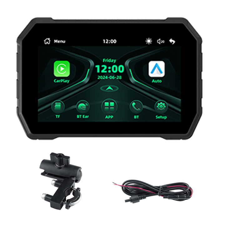 Wireless CarPlay Moto Android Auto 5.0 Inch Digital Dashboard Display ...