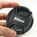 Center-Pinch Snap-On Front Lens Cap Cover For Nikon DSLR Camera Filters Filter 52mm/55mm/58mm/62mm/67mm/72mm/77mm/82. 