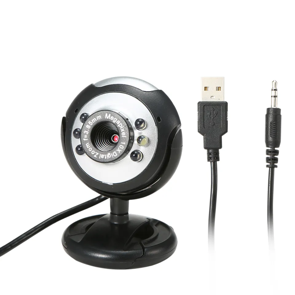 640P Webcam Live Streaming Webcam with Microphone 360 Degree