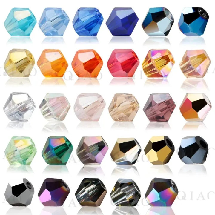 600pcs/lot%204mm%20Plated%20Color%205238%20Bicone%20Beads%20Loose%20Spacer%20Beads%20Austria%20Jewelry%20Beads%20for%20Sewing%20Diy%20Supplies%20Jewelry%20Making%20-%20Image%202