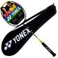YONEX badminton racket high elasticity full carbon 4U ultra light single shot.