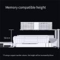 for MATX Motherboard -2 Memory Stick Cooler DDR4 DDR5 Overclocking ARGB Thermal Vest Memory Fan Module, White Easy to Use.