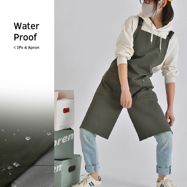Bib%20Apron%20Chef%20Unisex%20Adjustable%20Waterdrop%20Resistant%20with%202%20Pockets%20Cooking%20Kitchen%20Aprons%20BBQ%20Coffee%20Shop,%20Restaurant%20Uniform%20-%20Image%202