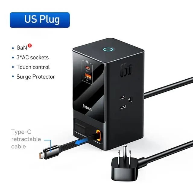 BASEUS%20Power%20Combo%20Tower%20Power%20Strip%203AC%202USB%202Type-C%20100W%20Charging%20Station%20with%201.5m%20Cable%20-%20Image%207