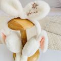 Gift Cute Rabbit Moving Earmuffs Earmuff Earflap Winter Warm Plush Moving Hat Headwear Earwarmer. 