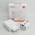 Xiaomi 67W Fast Charger and 6A USB Type C Charging Cable Set Wall Charger Single USB-A Port Power Adapter Charging for Xiaomi. 