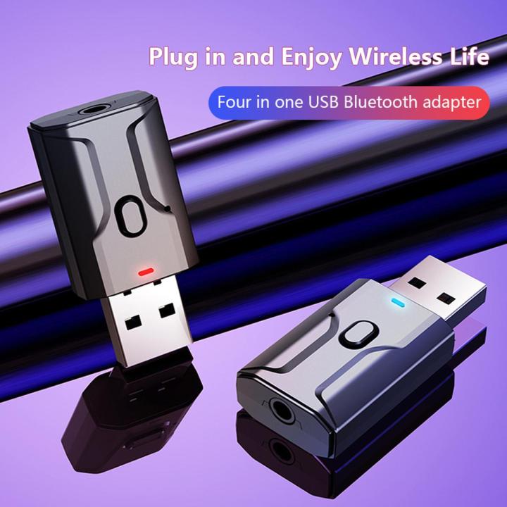 Mini USB Bluetooth 5.0 Transmitter Receiver Stereo Bluetooth USB Adapter 3.5mm AUX For TV PC Headphones Home
