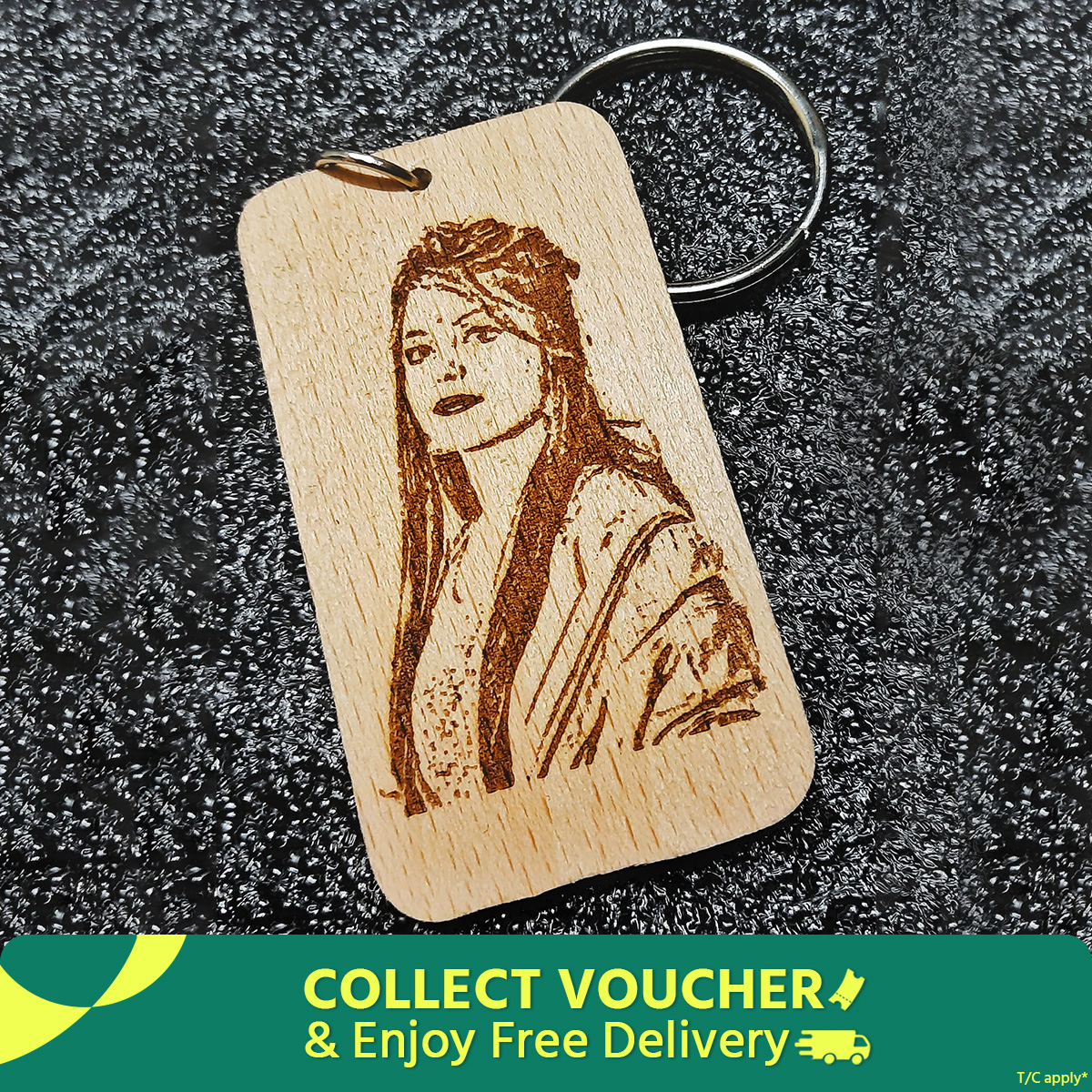Wooden Name Shape Key Ring Gift for Use Or Personal Use Key Ring Key Chain