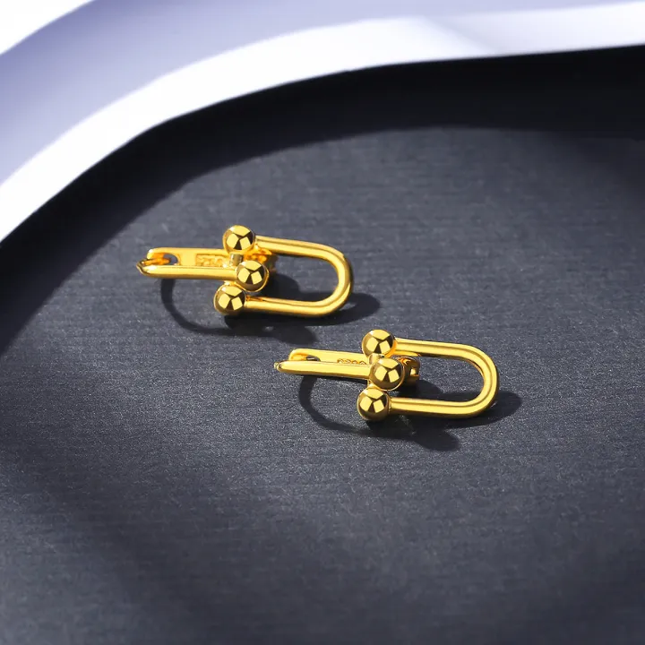 PAG%20MAG%20Creative%20U-Shaped%20Earrings%20S925%20Silver%20Ear%20Buckle%20French%20Design%20Metallic%20Ins%20Wind%20Earrings%20Female%20Wholesale%20-%20Image%203