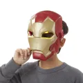 Marvel Avengers 4 Iron Man Captain America Light Sound Tony Stark Helmet Open for Children Halloween Cosplay. 