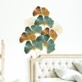 【Wweirdoo】PVC Green Ginkgo Leaf Wall Sofa Home Mural Wallpaper.