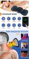 Tens Units EMS Mini Massager with 4 Pads ,Muscle Stimulator Full Body Relax Machine Rechargeable Device for Legs Back Neck Pain Relief Therapy.