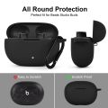 Beats Studio Buds Only cover Premium Artificial Carrying cover Shockproof Earbuds Protective Cover Box For Buds Soft Silicone Bluetooth Headphone Cover. 