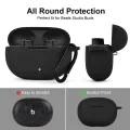Beats Studio Buds Plus Only cover Premium Artificial Carrying cover Shockproof Earbuds Protective Cover Box For Buds Soft Silicone Bluetooth Headphone Cover. 