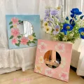 Acrylic MirrorDIYQuartz Sand Acrylic Texture Painting Special-Shaped Cloud Makeup Mirror Stereo Oil Painting Material Package. 