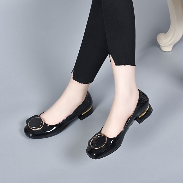 New%20Single%20Layer%20Shoes%20Women's%20Shoes%20Comfortable%20All-Match%20Soft%20Soled%20Flats%20Square%20Toe%20Low-Cut%20Fashion%20Casual%20Low%20Heel%20Korean%20Style%20round%20Toe%20All-Matching%20-%20Image%203