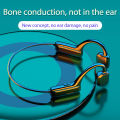 G1 Bone Conduction 5.1 Bluetooth Headset Wireless Ear-mounted Non-ear Sports Waterproof Headphone. 