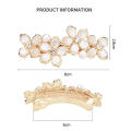 Nieuwe Koreaanse Oog Witte Kat Zirkoon Lente Haar Clip Parel Strik Boutique Legering Top Clip Elegante Vrouwen Mode haar Sieraden. 