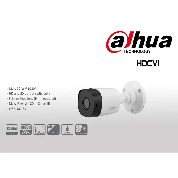 DAHUA%2002%20Mega%20Pixel%20%20HDCVI%2020M%20IR%20CAMERA%201080P%20uPVC%20Model:%20HAC-B1A21%20-%20Image%202