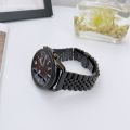 22mm Stainless Steel Five Bead Watch Strap Premium Metal Bracelet for Smartwatches With Butterfly Buckle Jubilee Style. 