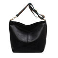 Fashionable and trendy wide strap PU shoulder sling bag high-capacity crossbody bag for women.