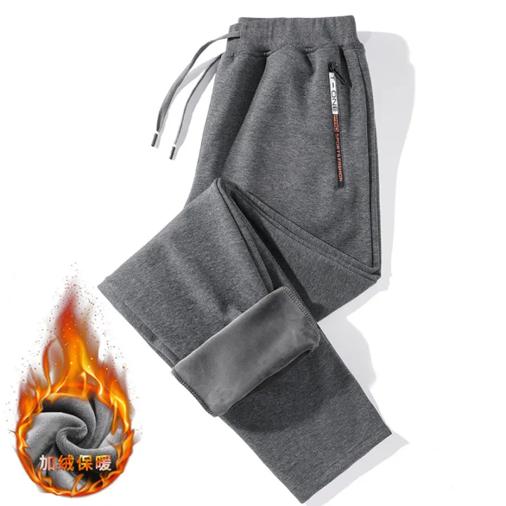 Fleece-Lined%20Track%20Pants%20Men's%20Loose%20Thick%20Warm%20Sweatpants%20Men's%20Autumn%20and%20Winter%20Casual%20plus%20Size%20Outer%20Wear%20Ankle-Tied%20Long%20Pants%20-%20Image%206