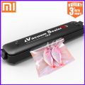 XIAOMI MIJIA Vacuum Food Sealer Upgraded Automatic Household Food Vacuum Sealer Packaging Machine with 10Pcs Bags. 