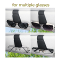 Magnetic Leather Sunglass Holder for Car, Sunglasses Clip for Car Visor, Auto Interior Accessories Universal (Black). 