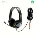 400AB Computer Game Headphones, Head-mounted Wired Headphones With Microphone, Desktop Notebook Wired Control Gaming Headphones. 