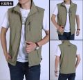 Outdoor sports quick drying men's vest, camisole, breathable vest, spring/summer/autumn new fishing clothes. 