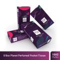 8 Box Planet_Perfumed Pocket Tissue. 