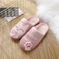 Dropshipping Women Winter Home Slippers Cartoon Cat Shoes Soft Winter Warm House Slippers Indoor Bedroom Lovers Couples YYJ220. 