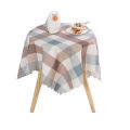 Waterproof hotel round table cloth rectangular lattice simple fashion coffee table table table round table square dining table cover cloth towel. 