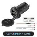 2 Port USB Car Charger Input 5V 4.2A Pure Copper 12V Automotive USB Socket In The Car Fast And Stable Automotive Mobile Charger. 