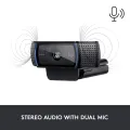 Logitech C920 HD Pro Webcam, Full HD 1080p/30fps Video Calling, Clear Stereo Audio, HD Light Correction, PC/Mac/Laptop/Macbook/Tablet - Black. 
