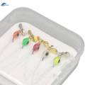 5x Fly Fishing Lures Lures Swimbaits Portable Bass Lures Fishhook for Crappie Saltwater. 