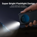 Joyroom PBF01 30W Super Fast Charging 10000mAh Small & Handy Digital Display Power Bank with Powerfull Troch Light-Black.