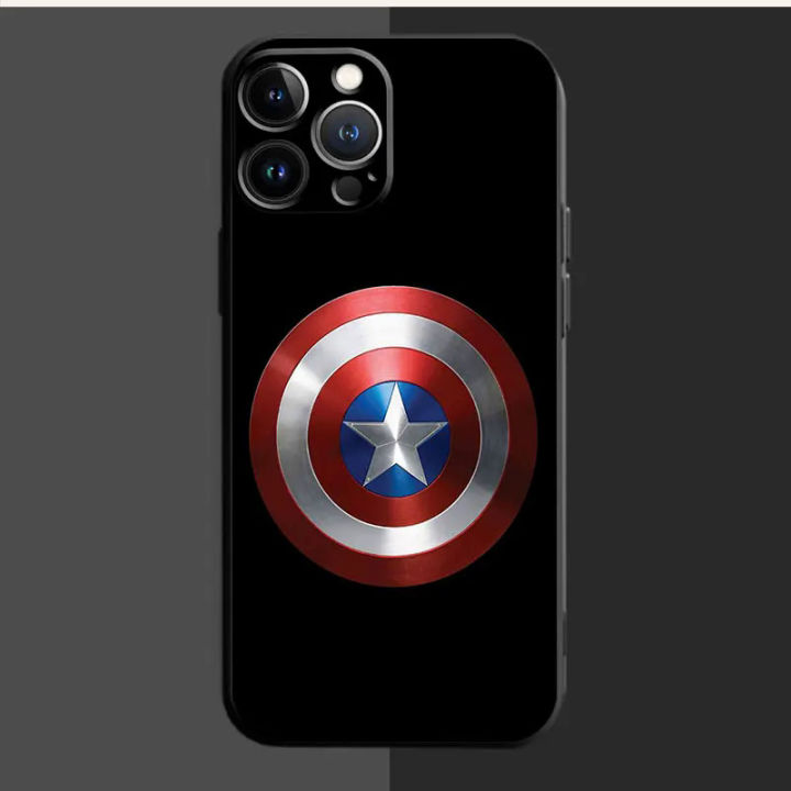 Marvel%20Captain%20America%20Phone%20Case%20For%20Apple%20iPhone%2015%2011%2014%2013%2012%20Pro%20Max%2013%2012%20Mini%20XS%20Max%20XR%20X%207%208%20Plus%20Silicone%20Cover%20Shell%20-%20Image%202