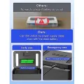 Timed Lock Box with Timer Black Lock Container Self-Controlled Time Release Safety Locker. 