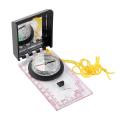 Folding Map Navigation Compass Survival Camping Hiking With Mapping Ruler and Mirror. 