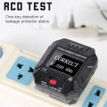 Tool parts Intelligent Portable Digital Display Socket Detector Socket Voltage Frequency EU Plus. 